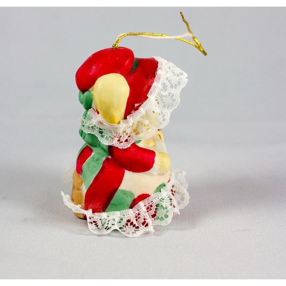 Jasco Caring Critter Chimer Bisque Porcelain Ornament Mother & Baby Bear Vintage - Picture 5 of 14